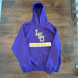 LSU NCAA Baseball Hoodie Sweatshirt New Never Worn Size Adult XL